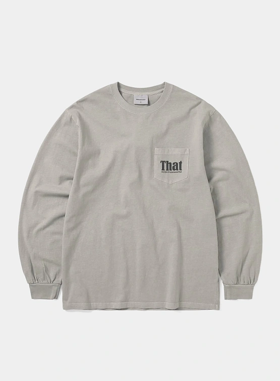 Лонгслив thisisneverthat That Pocket L/S Tee Grey