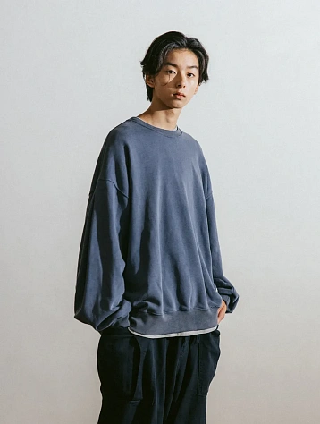 Свитшот ANGLAN Valley Salt Washed Blue