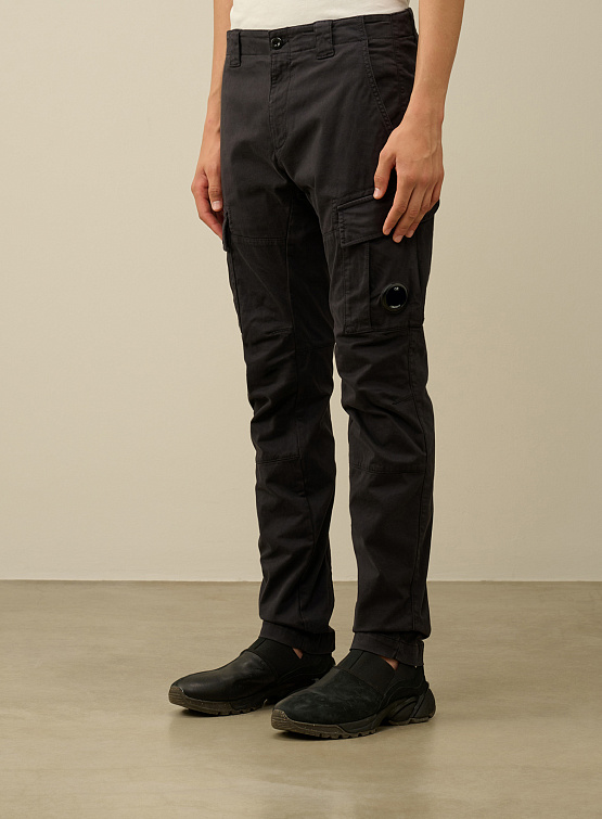 Брюки C.P. Company Stretch Sateen Lens Double Black Sand