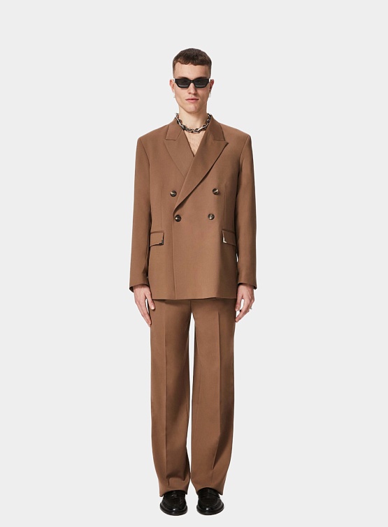 Брюки Han Kjøbenhavn Boxy Suit Trousers Light Brown