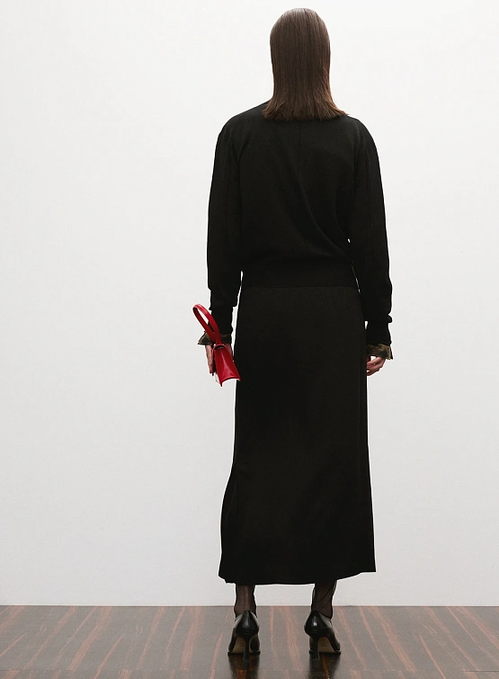 Женская юбка Recto Front Slit Long Black