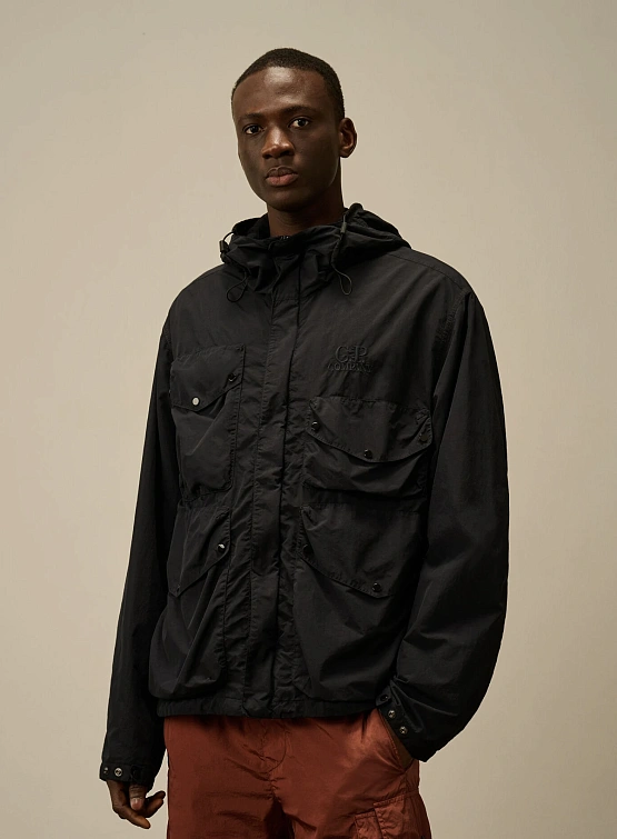 Ветровка C.P. Company Flatt Nylon Goggle Total Eclipse