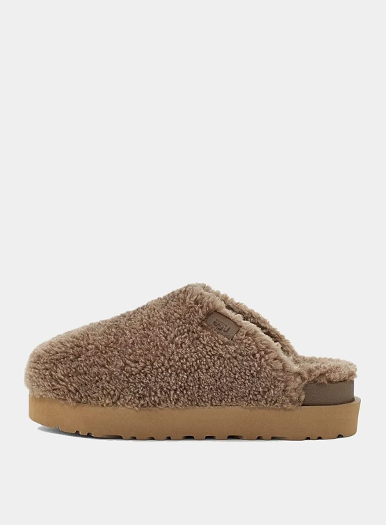 Женские сабо UGG Fuzz Sugar Slide Hickory