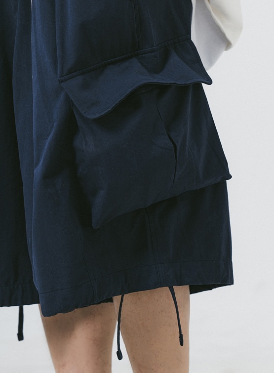 Шорты ANGLAN Oblique Cargo Half Pants Navy
