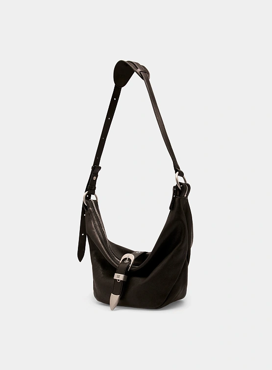 Женская сумка MARGESHERWOOD Belted Hobo Medium Black Washed