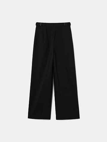 Брюки JUUN.J Buckle Detail Cotton Pants Black