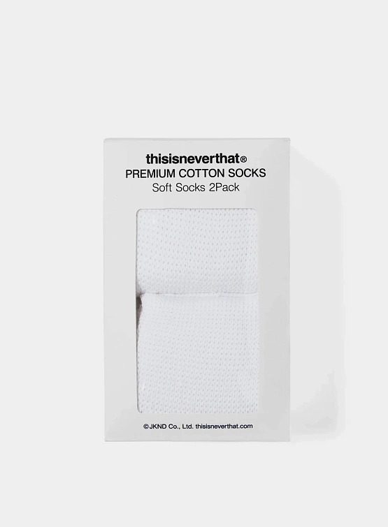 Носки thisisneverthat Soft Socks 2Pack White