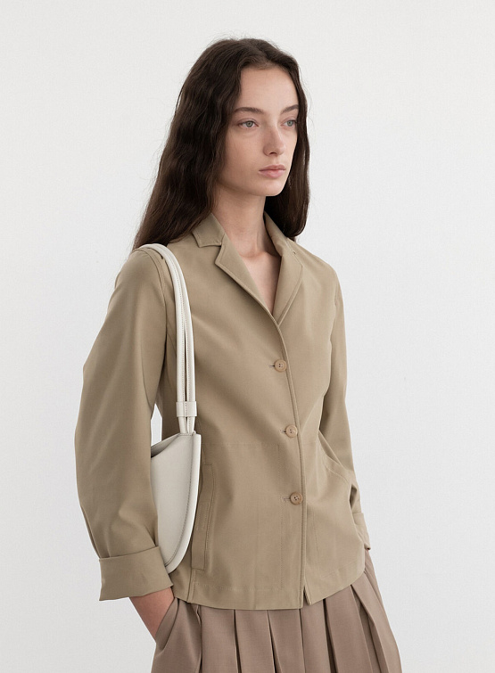 Сумка Lemels Hobo Flat Off White