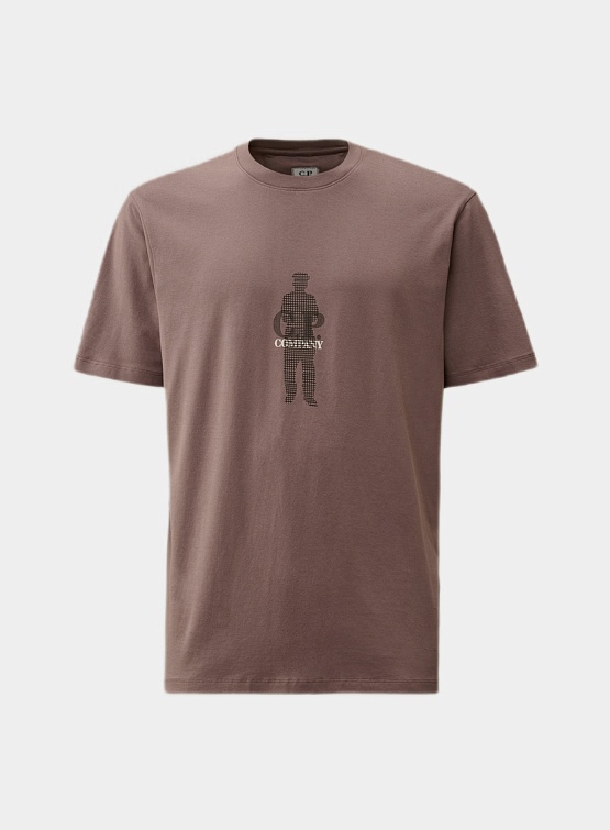 Футболка C.P. Company 30/1 Waffled British Sailor Purple Dove