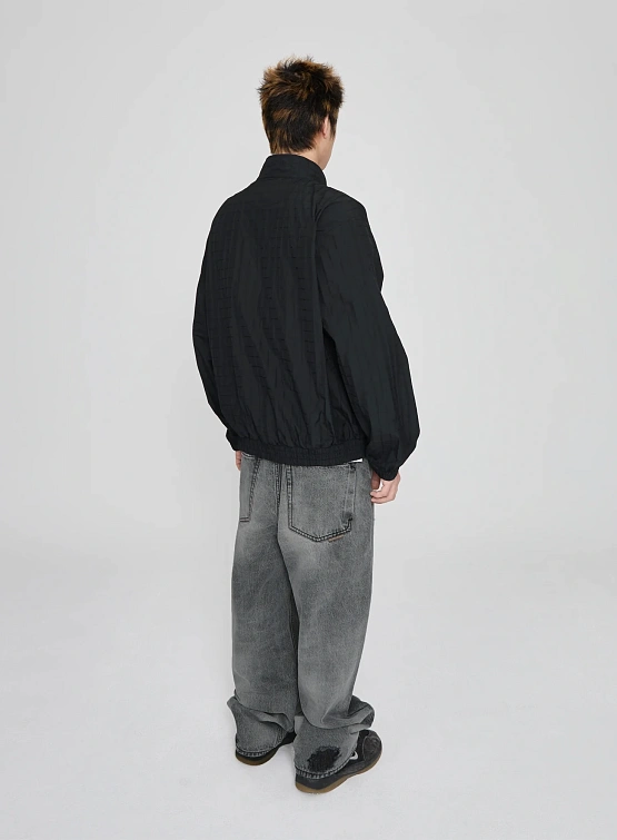 Ветровка YESEYESEE Windowpane Zip Blouson Black