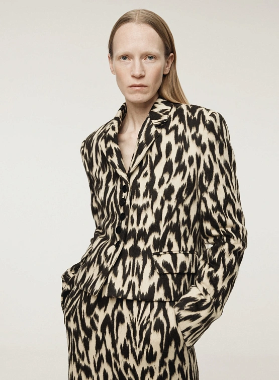 Женский пиджак Recto Leopard Dark Brown