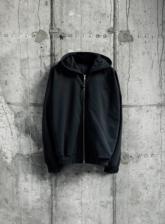 Зип-худи JUUN.J Cotton Essential Hood Collection Black