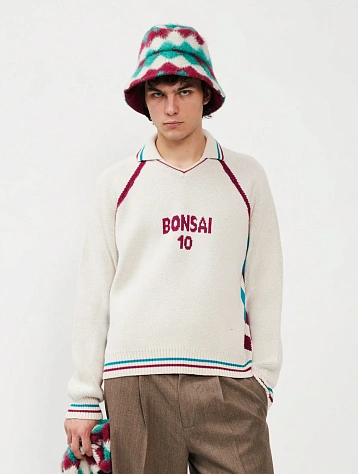 Джемпер BONSAI Special Knit Sport Fit Polo Beige