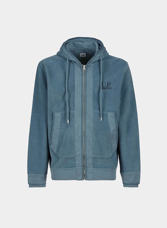 Зип-худи C.P. Company Reverse Zipped Hoodie Orion Blue