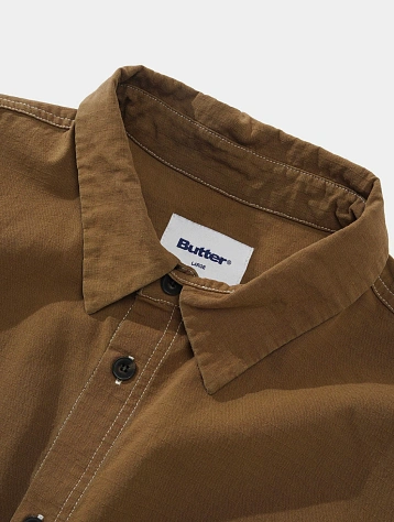 Рубашка Butter Goods Ripstop Button Up Brown