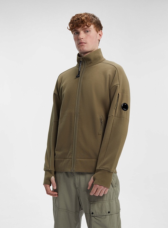 Толстовка на молнии C.P. Company Diagonal Raised Butternut