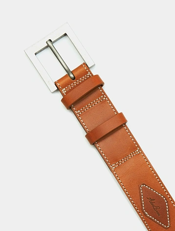 Ремень ADERERROR Fluic Label Belt Brown