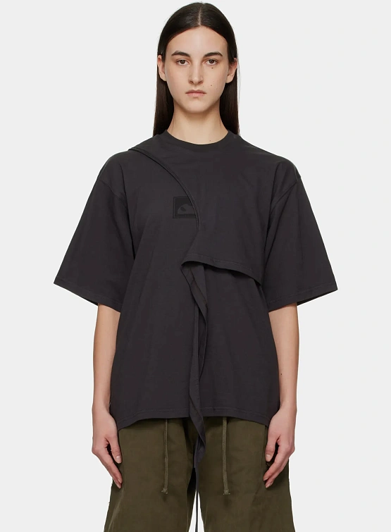 Женская Футболка Ottolinger Wrap T-Shirt Black