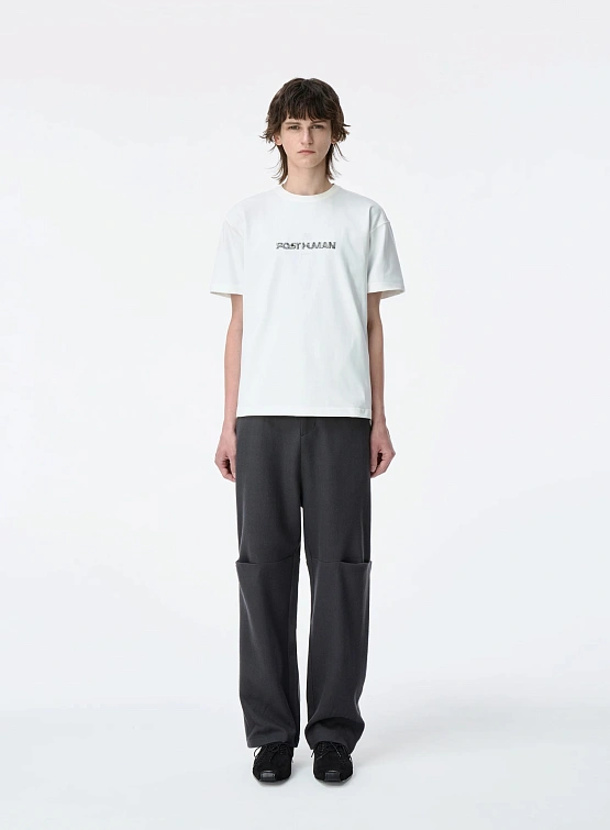 Футболка ADERERROR Post Human Product. 48 Off White