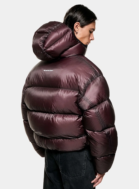 Пуховик MKI MIYUKI ZOKU Translucent Hooded Bubble Raisin