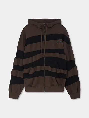 Зип-худи Botter Rib Zip Hoodie Coconut Brown