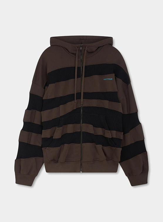 Зип-худи Botter Rib Zip Hoodie Coconut Brown