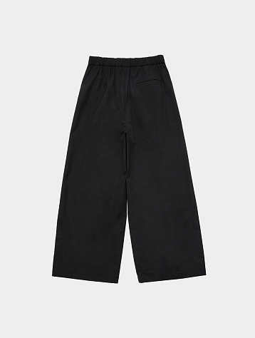 Брюки AMOMENTO Nylon Two Tuck Wide Black