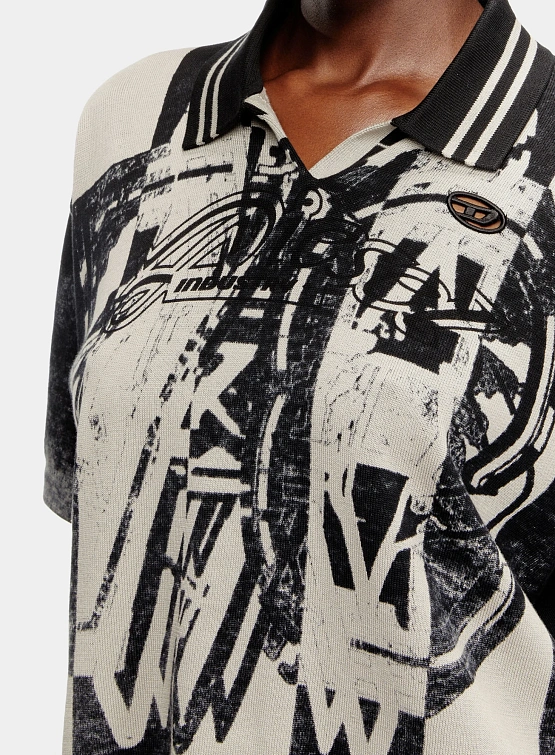 Женское поло Diesel M-Oliba-Polo Maglia Black