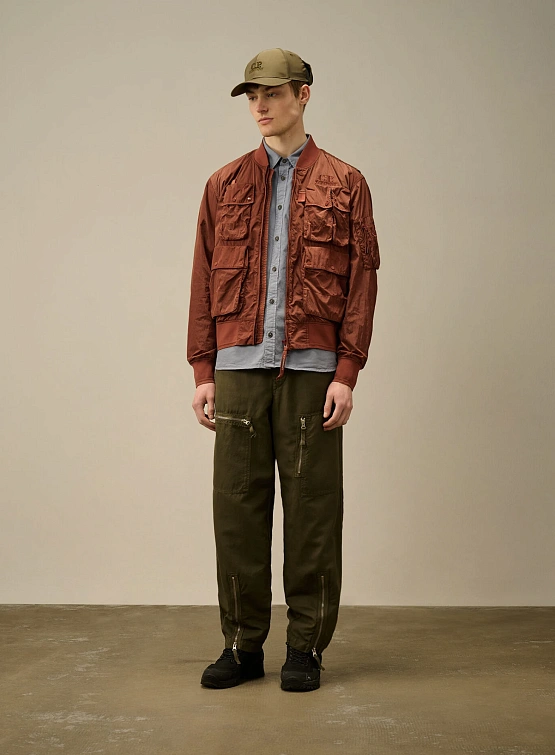 Бомбер C.P. Company Chrome-R Multipocket Sable