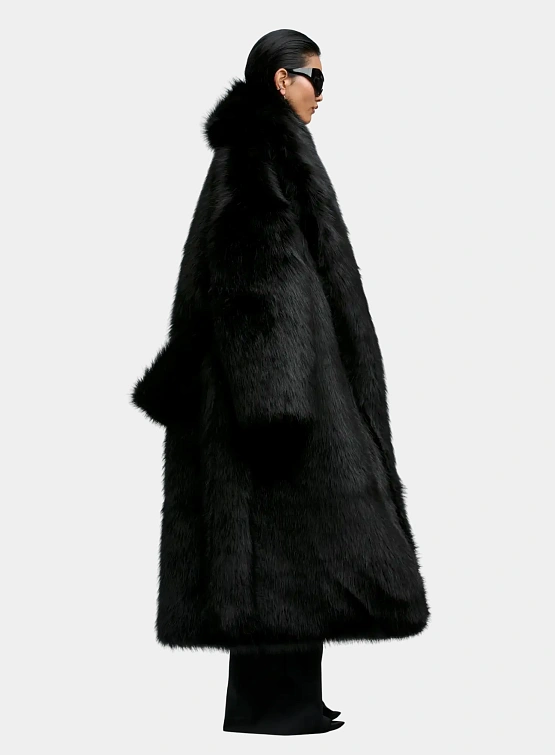 Шуба entire studios Vast Fur Coat Black