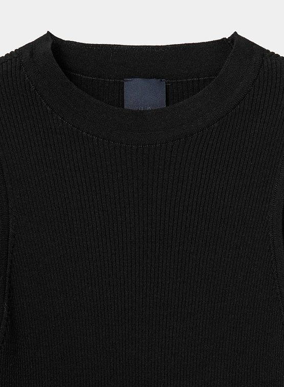 Женский пуловер JUUN.J See Through Round Neck Black