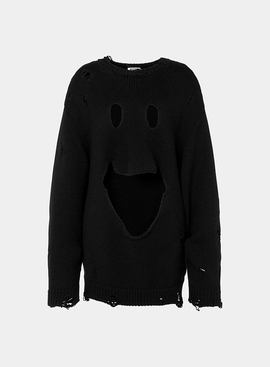 Женский пуловер MOSCHINO Smiley Pullover Black