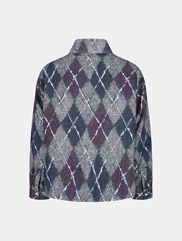 Овершот BONSAI Flannel Rombi Oversize White