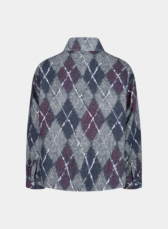 Овершот BONSAI Flannel Rombi Oversize White