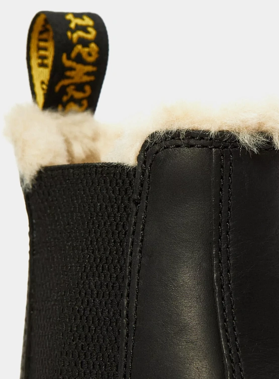 Женские челси Dr. Martens 2976 Faux Fur Lined Black