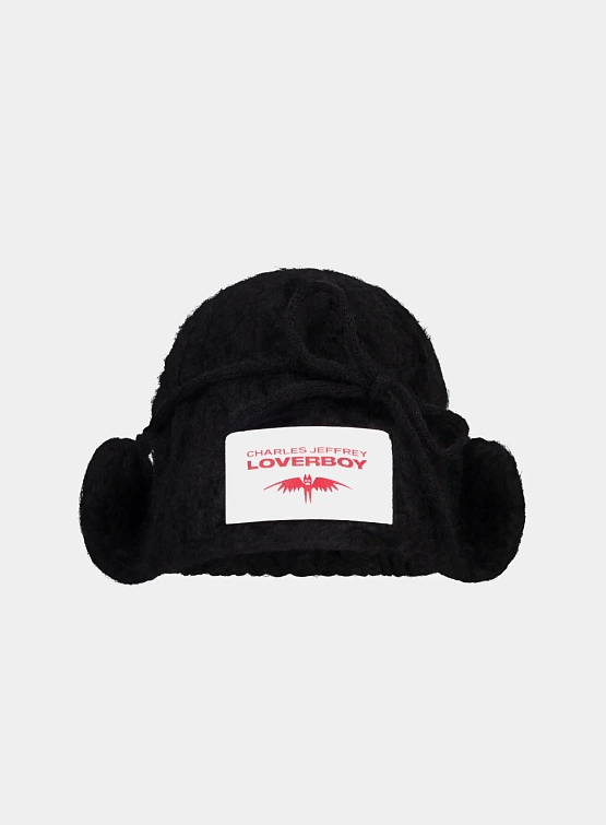 Шапка Charles Jeffrey Loverboy Chunky Aviator Black