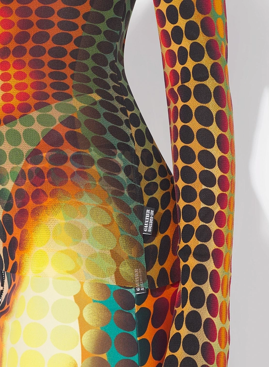 Женская водолазка Jean Paul Gaultier Re-Edition Orange/Blue/Brown