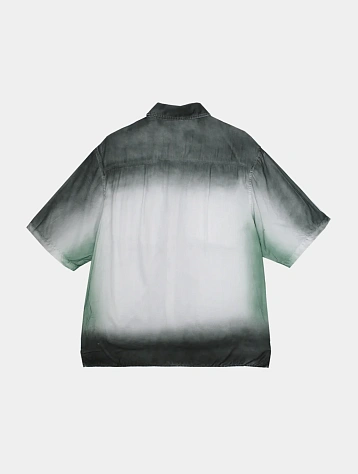 Рубашка Jungles Jungles Spray Dye Button Up White Grey