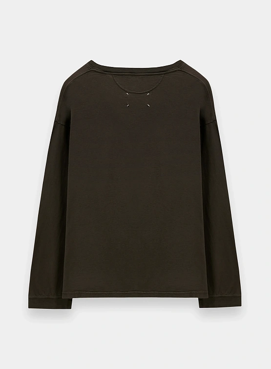 Лонгслив Maison Margiela Logo Brown