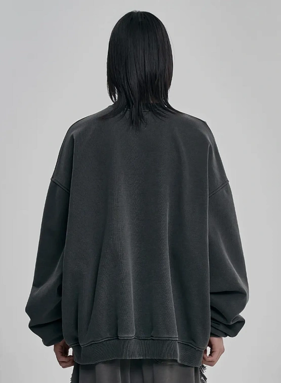 Свитшот AJOBYAJO Twofold Wide Washed Charcoal