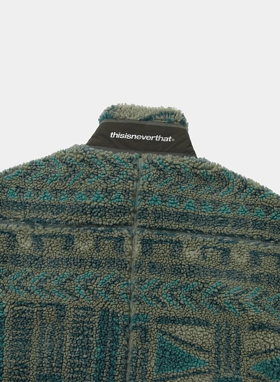 Флисовая куртка thisisneverthat SP Sherpa Fleece Olive