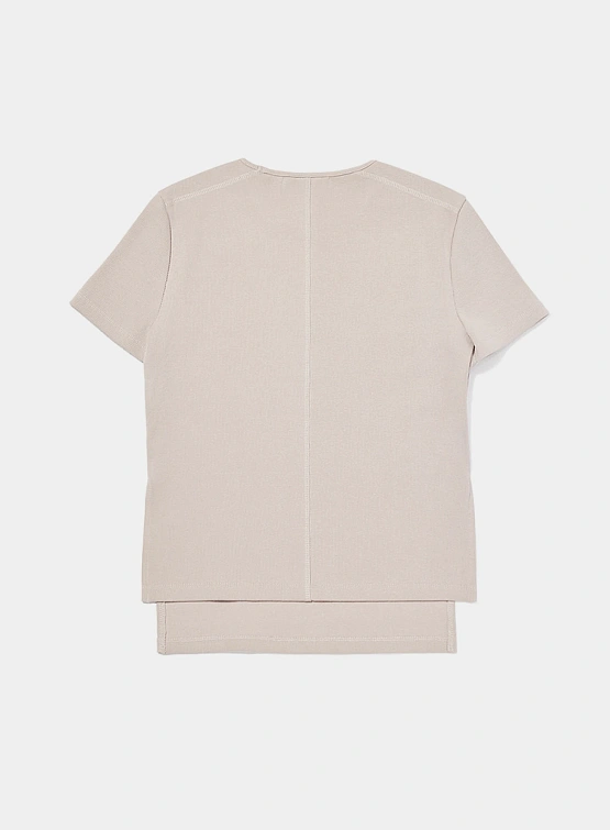 Женская Футболка OPEN YY Ribbed Side Slit Top Grey