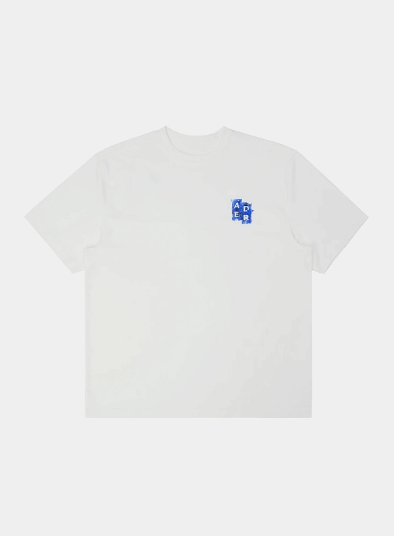 Футболка ADERERROR Sig; BL Tag T-Shirt 06 Off White