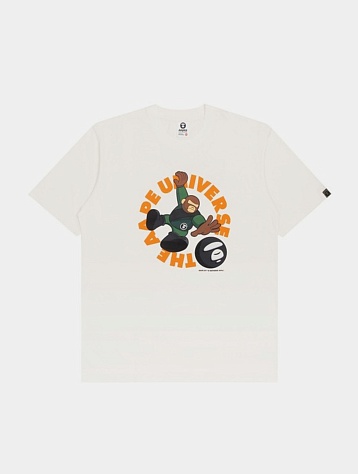 Футболка AAPE Universe Ape Face White