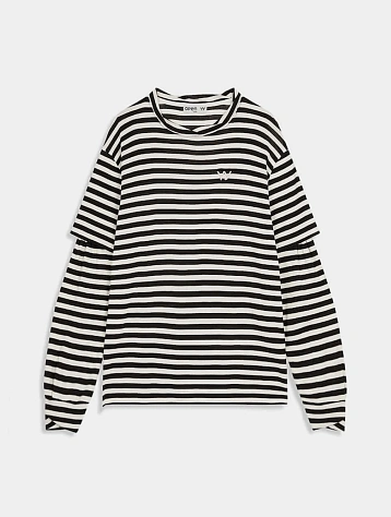 Женский лонгслив OPEN YY Layered Stripe Black