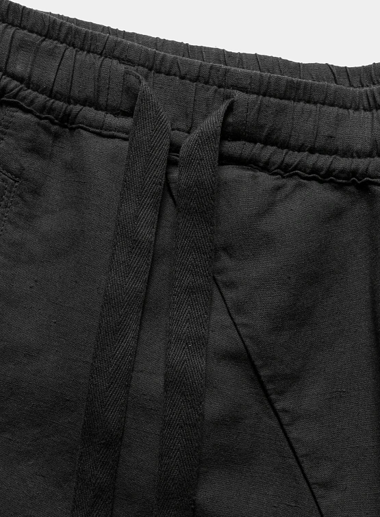 Шорты MAHARISHI 6082 Hemp Cargo Asym Track Black