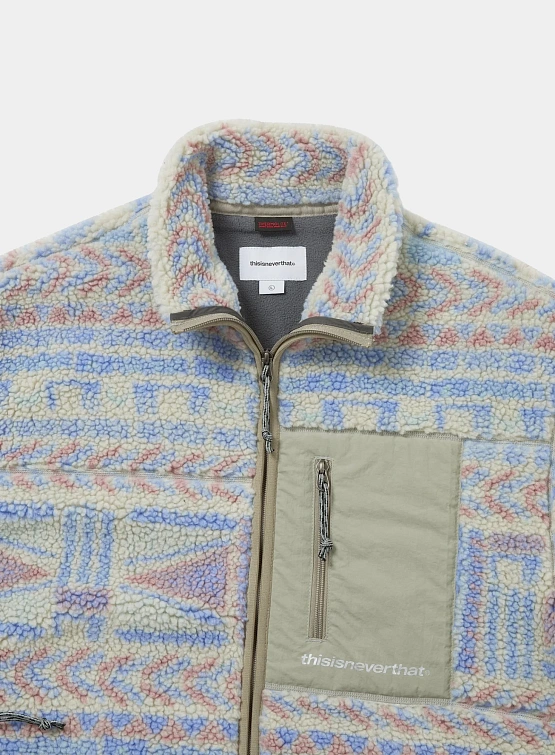 Флисовая куртка thisisneverthat SP Sherpa Fleece Stone