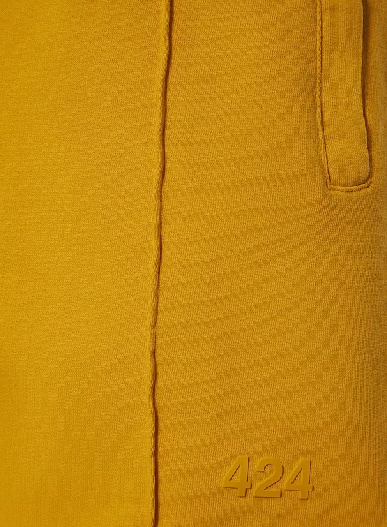 Шорты 424 Tonal Embroidery Yellow
