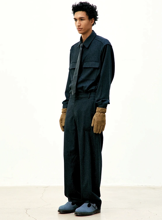 Брюки COOR Wool Blend Easy Slacks Charcoal Grey