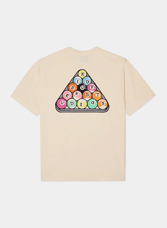 Футболка KidSuper Billards Tee Cream
